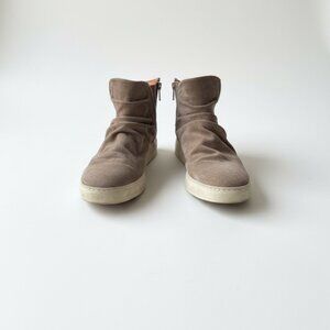 John Varvatos 315 Double Mac Zip, Grey Suede, U.S. 13